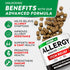 StrellaLab Dog Allergy Relief Chews, Anti Itch Support w/Omega 3, Skin & Coat Immune Supplement, 120Ct