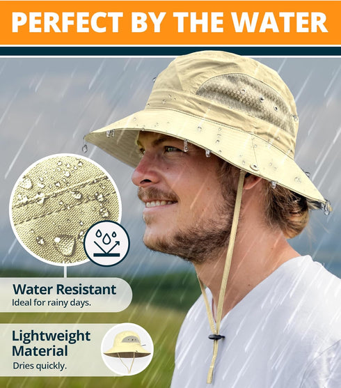 GearTOP Bucket Hats for Men, Sun Hat, Safari Hat, Boonie Hat, Beach Hats for Fishing, Hiking