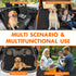 60/40 Dog Car Seat Cover for Back Seat - Waterproof, Non-Slip, Pet Bench Seat Covers, with Split Bench Fit, Universal