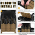 PETAC GEAR Tactical Triple 556 Magazine Pouch with Kydex Insert, AR Front Flap Magazine Pouch, Laser Cut MOLLE