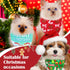 40 Pcs Christmas Dog Bandanas Bulk Adjustable Xmas Dog Scarves Bibs Triangle Reversible Puppy Bandana Pet Neckerchief