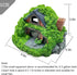Tfwadmx 3 Pcs Hobbit House Resin Aquarium Decoration, Betta Hideout Cave, Mini Garden Landscaping Accessories
