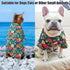 EXPAWLORER Dog Hawaiian Shirt - Breathable Summer Polo T-Shirts for Small Medium Large Dogs