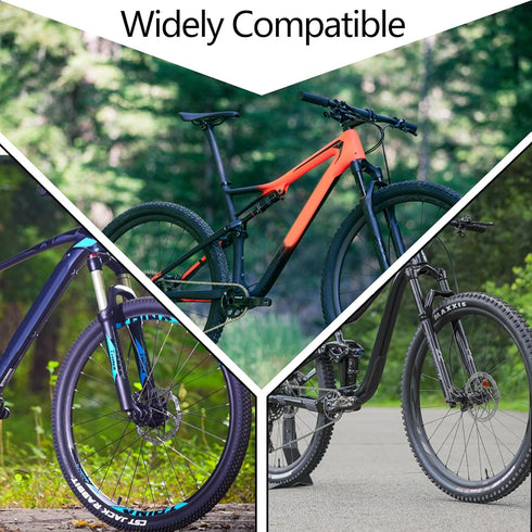 RUTU 27.5 Bike Tube 27.5x1.75/1.95/2.10/2.125, AV32mm Schrader Valve, 2 Pack for Mountain Trail Cruisers
