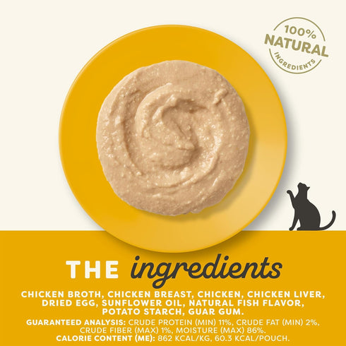 (12 2.47oz Applaws Natural Wet Cat Food in Mousse, Limited and Natural Ingredients, Grain-Free, High Protein with No