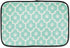 Bone Dry Ultra Absorbent Pet Mat - Machine Washable, 12x18, Aqua/Off-White Lattice