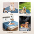 gogobunny 100% Double-Sided Waterproof Dog Bed Cover, Reversible Pet Blanket for Large Dog Cat, Dark Blue/Light Blue,