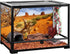 AWERT 36x18 inches Reptile Habitat Background, Orange Desert Terrarium Background, Durable Polyester Background