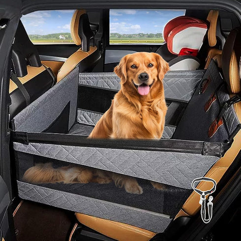 Petmarket Dog Car Seat for Large Medium Dogs with Seat Belt, Back Seat