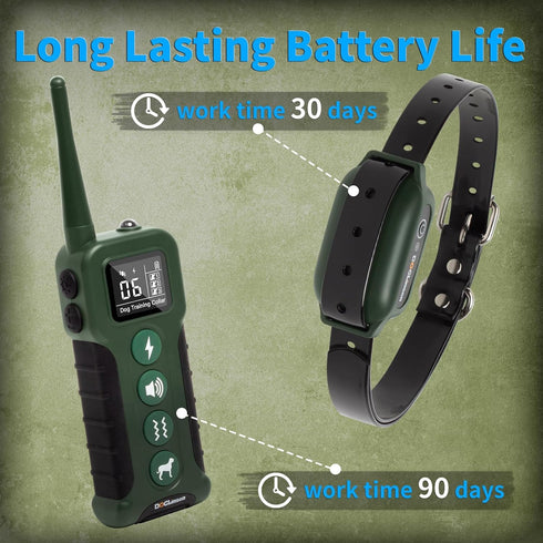 Dog Training Collar with Remote - Waterproof Shock Collar for Large Medium Dogs, Upgraded 3300Ft E Collar with 3