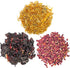 Exotic Nutrition Flower Treat 3 Pack - Healthy Assortment of Hibiscus, Calendula, Rose for Squirrels, Guinea Pigs,