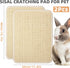 2 Pieces Rabbit Scratcher Mat, Natural Sisal Cat Bunny Rabbit Scratching Pad, Rabbit Animal Scratch Pad Rug for Indoor