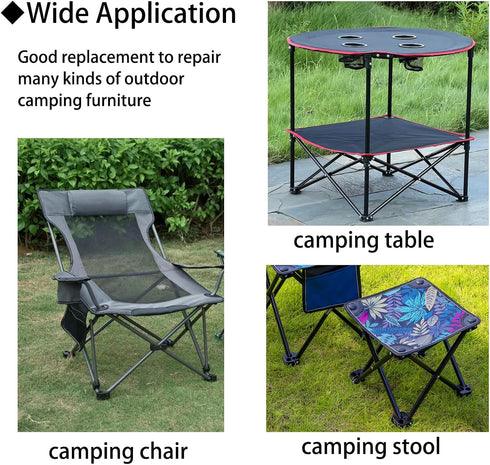 KK magsun 4 Packs, Camping Chair Replacement Feet Heavy Duty Repair Feet for Folding Chair Stool, Portable Camp Chair