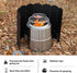 Lineslife Tall Camping Stove Windscreen - 8 Plates Lightweight Folding Portable Camp Stove Windshield
