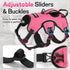 rabbitgoo Escape Proof Dog Harness, Soft Padded Full Body Vest, Reflective Adjustable No Pull for Large Dogs (XL, Pink)