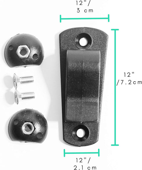 Vincita Pannier Hooks Kit - Convert Any Bag to Bicycle Pannier Bag, Fits Rack Diameter Up to 13 mm