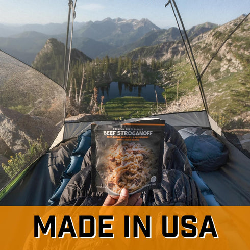 Peak Refuel Beef Stroganoff | High Protein Freeze Dried Camping Food | Quick Prep Meals with Real Meat and Amazing Taste