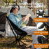 Dueecasebit Set 330LBS Compact Small Camping Chair, Folding Portable Camp Chair for Adults Hiking Travel Outdoor