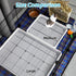 2 Chinchilla FHTONGE Pcs Guinea Pig Litter Box for Cage, Guinea Pigs Litter Pan with Grid, Rectangular Small Amimal