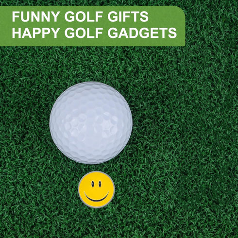 Golf Ball Marker with Magnetic Hat Clip, Funny Golf Accessories, Golf Gifts for Men, 25 MM