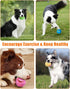 (4 Pack) Squeaky Dog Toys, Stuffed Plush Puppy Toy Balls to Keep Them Busy, Interactive Funny Pet Ball with Squeaker
