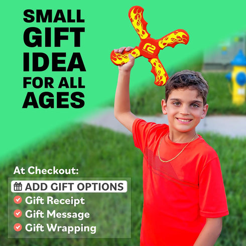 Fun Easy to Throw Boomerang for Kids, Soft Foam Design for Safe Play, Great Beginner Toy Gift for Boys & Girls