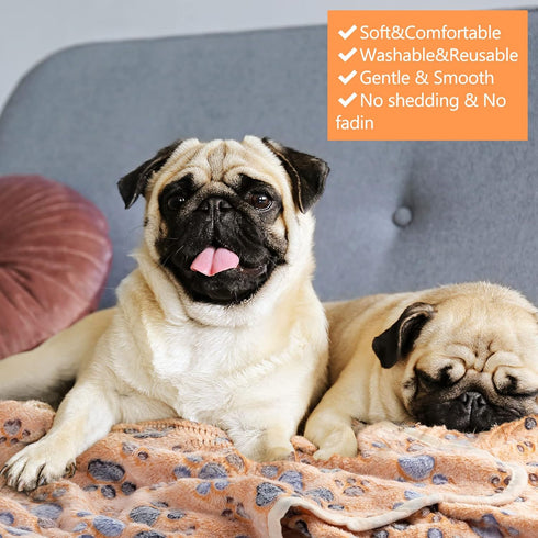 40 Chumia Pcs Dog Blankets Soft Fluffy Fleece Washable Puppy Sleep Blankets Small Mat for Pets Throw Warm Bed Mat