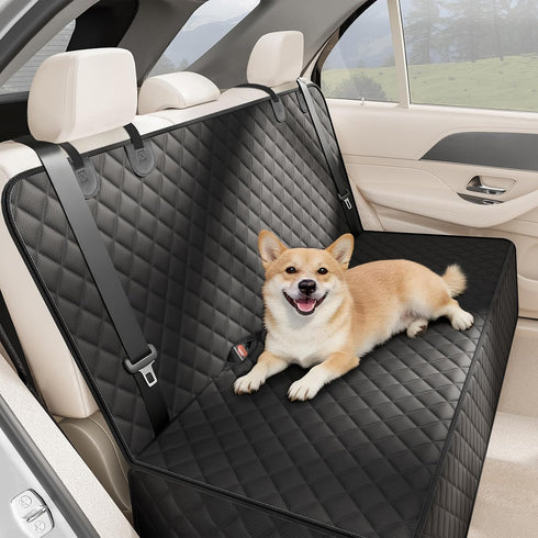 Dog Car Seat Cover for Back Seat, Waterproof Pet Bench Seat Cover for Dogs, Scratchproof Nonslip Rear Seat Protector