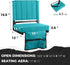 1pc 17" 12" 16.5" SPORT BEATS Stadium Seats with Back Support Bleacher Chairs with Back and Cushion Thick Padded