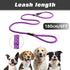 PetiFine 6FT x 1/2" Reflective Slip Lead Dog Leash, Heavy Duty Adjustable Nylon Rope for Small Medium Large Dogs
