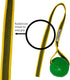 Durable Chew Ball for Dogs - Medium Size with Strong Cord
