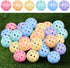 Tradder 30 40 2.9 Inches Pcs Plastic Practice Baseballs Bulk Holes Multi Color Practice Golf Balls for Outdoor Indoor