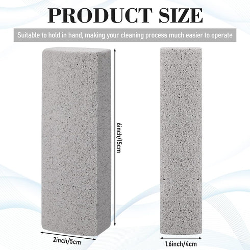 Loopeer 2 Pcs Pet Hair Remover Pumice Stone for Dog Cat Hair Removal Cleaning Pet Hair Stone 6 Inch Dog Fur Removal Tool for Car Interior Bedding Carpet Couch Furniture Cleaning (6 x 2 x 1.6 in)