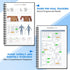 Harphia 100 Days Challenge Fitness Tracker Notebook - A5 Workout Journal for Men and Women, Progress Log Book Planner