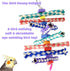 Bonka Bird Toys 1243 Colorful Foamy Delight Shredding Parrot Parrotlet Quaker Cockatoo Budgie