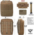 WYNEX Tactical Molle Admin Pouch, Large Capacity Utility EDC Pouch Organizer with Medical EMT Attachment