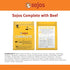 SOJOS Complete Beef Recipe Dehydrated Dog Food, 1.75 lb, Yellow