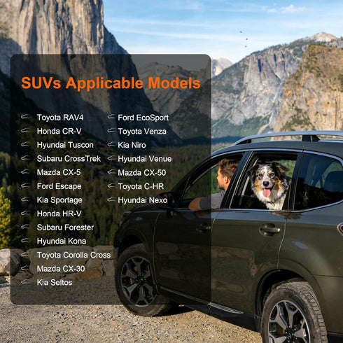 Rav4/Honda/Subaru/Mazda CX5/Hyundai Meginc Dog Car Seat Covers for SUVs, Waterproof Dog Seat Cover for Back Seat Heavy