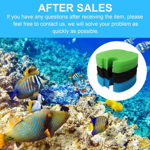 Replacement Aquarium Canister Filter Pad Sponges, 9 Pcs Compatible with HW-304B/404B/704B/3000 CF500