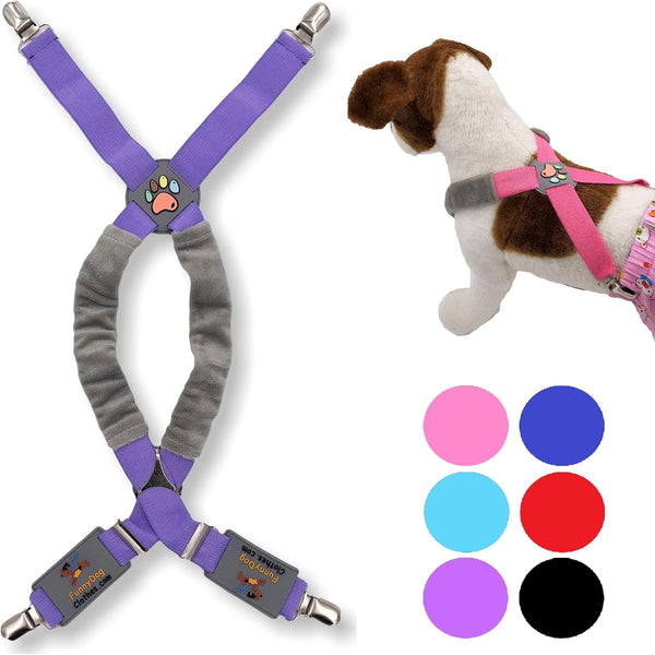 Dog Suspenders for Pet Clothes Apparel Diapers Pants Skirt Belly Bands Small