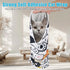 BOXOB 19.68x19.68 Inch 9 Cat Wrap for Grooming, Soft Cat Swaddle Wrap Multifunctional Self-Adherent Cat Restraint Wrap