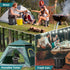 Upgrade Retractable Portable Toilet Camping Toilet Lightweight and Height Adjustable Folding Travel Toilet Portable