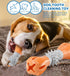 Durable Dog Chew Toy, Natural Rubber Treat Dispensing Puzzle Toy for Small & Medium Breeds Interactive Teething