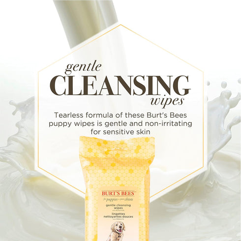 Burt's Bees for Pets Puppy Wipes - Tearless Cleaning & Grooming Wipes, 50 Count, Cruelty Free