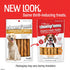 12 Pack Chomp'ems All Natural Smoked Pork Stuffies Dog Treats with Real Liver, - Healthy, Protein Rich Treats for Dogs