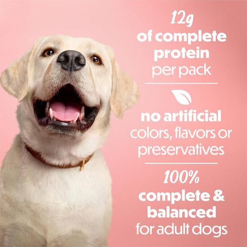 5.5 oz (Pack 12) Purina Beneful with Real Beef and Peas Wet Dog Food Loaf - Can