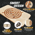 Yes4All 350LBS Professional Wooden Balance Board, Anti-Slip Wobble Board for Leg Workout