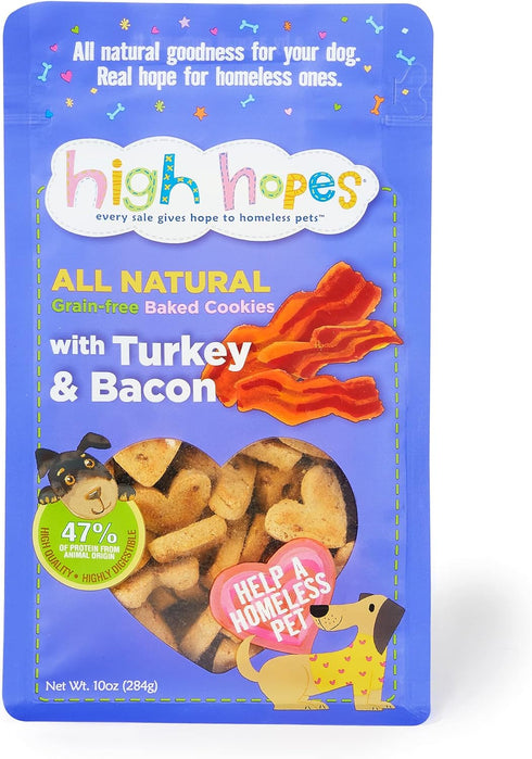 High Hopes Grain Free Turkey & Bacon Cookies - Every Sale Gives Hope to Homeless Pets