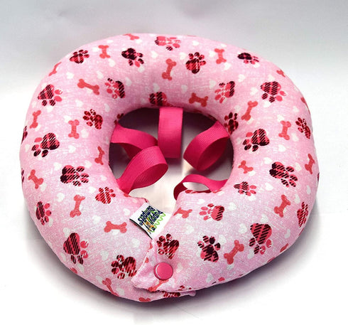 Pink Paw Print Keep Dogs on the Safe Side of the Fence (10-13")
