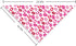 Romantic Heart Pattern Bandana for Dogs and Cats - Perfect for Valentine's Day